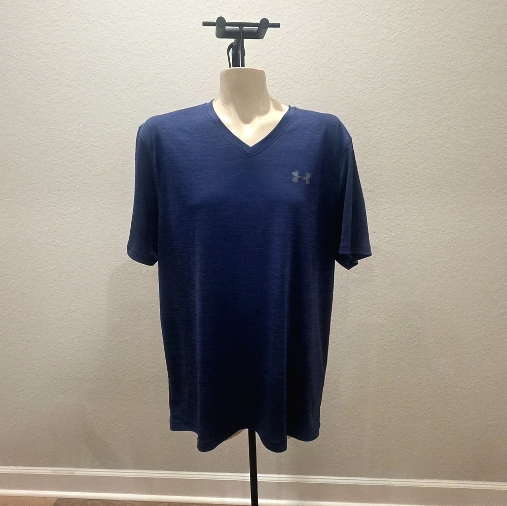 Under Armour Navy V-Neck Tee
